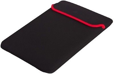 15 inch Laptop Sleeve 15 inch Bag, Case, Pouch Reversible Black & Red ...