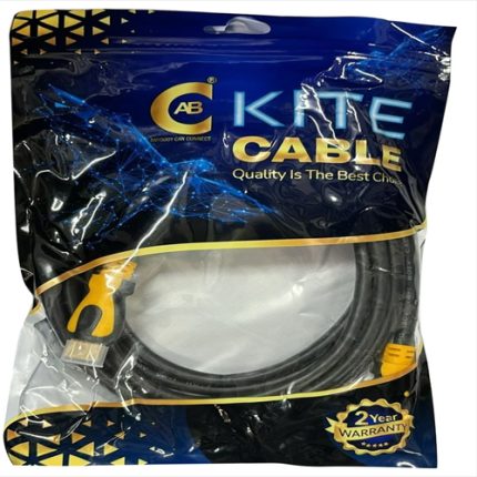 Black PVC ABC Kite HDMI Cable 1.5 Meater Compatible with TV, Monitor, Gaming PC, Laptop, Soundbar, Mac (Black)